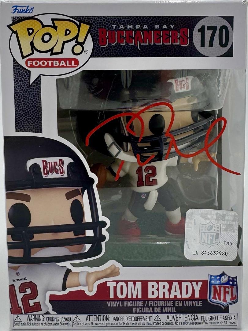 Tom Brady Autographed Tampa Bay Buccaneers Funko Pop #170 Fanatics COA